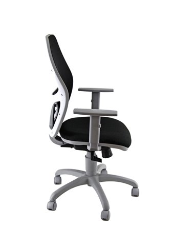 Seduta operativa Hubble Grafix HUGR nero/grigio con braccioli regolabili HUGR/BR/EN