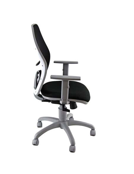 Seduta operativa Hubble Grafix HUGR nero/grigio con braccioli regolabili HUGR/BR/EN