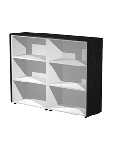 COPPIA MOBILI MEDI A GIORNO 162,8X43cm H119,8cm NERO VEN. - PRESTIGE 935C-8 ARTEXPORT ARMADI E MOBILI CONTENITORE