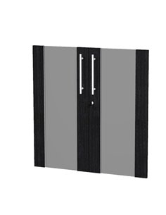 COPPIA ANTE VETRO/MELAMIN. x Mob.BASSO NERO VEN. - PRESTIGE 91068M-8 ARTEXPORT ARMADI E MOBILI CONTENITORE