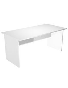 SCRIVANIA LINEARE 160X80cm BIANCO - EASY 003PAN_3 ARTEXPORT SCRIVANIE E TAVOLI RIUNIONE