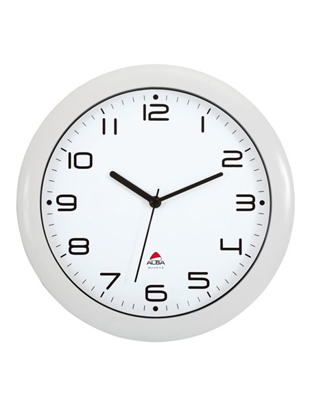 OROLOGIO DA PARETE HORNEW Ø30cm BIANCO Alba HORNEW-BC ALBA OROLOGI-BAROMETRI DA SCRIVANIA E DA PARETE