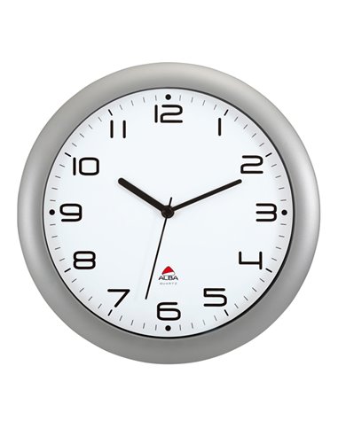 OROLOGIO DA PARETE HORNEW Ø30cm GRIGIO Metal Alba HORNEW-M ALBA OROLOGI-BAROMETRI DA SCRIVANIA E DA PARETE