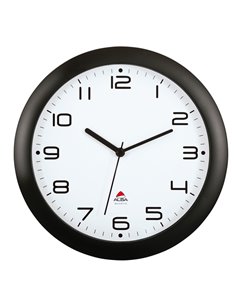 OROLOGIO DA PARETE HORNEW Ø30cm NERO Alba HORNEW-N ALBA OROLOGI-BAROMETRI DA SCRIVANIA E DA PARETE