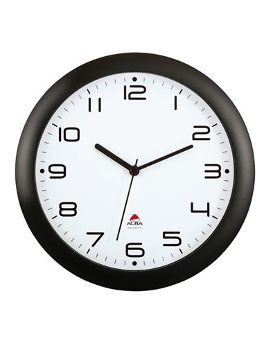 OROLOGIO DA PARETE HORNEW Ø30cm NERO Alba HORNEW-N ALBA OROLOGI-BAROMETRI DA SCRIVANIA E DA PARETE