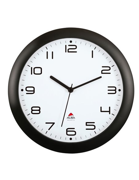 OROLOGIO DA PARETE HORNEW Ø30cm NERO Alba HORNEW-N ALBA OROLOGI-BAROMETRI DA SCRIVANIA E DA PARETE