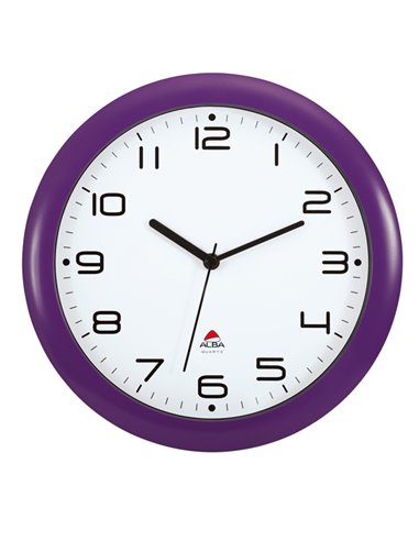 OROLOGIO DA PARETE HORNEW Ø30cm VIOLA Alba HORNEW-P ALBA OROLOGI-BAROMETRI DA SCRIVANIA E DA PARETE