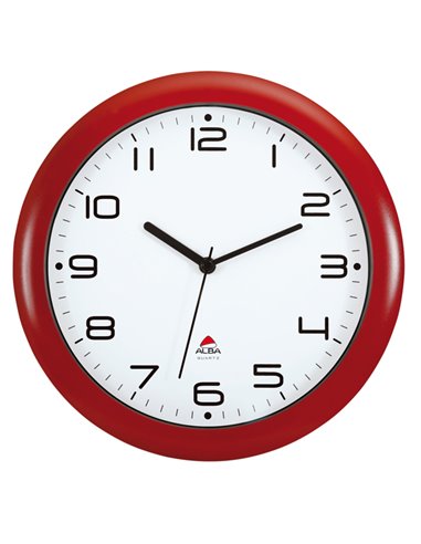 OROLOGIO DA PARETE HORNEW Ø30cm ROSSO Alba HORNEW-R ALBA OROLOGI-BAROMETRI DA SCRIVANIA E DA PARETE