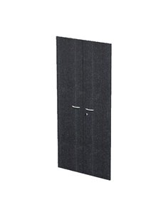 COPPIA ANTE in MELAMIN. x Mob.ALTO NERO VENATO - EASY 60075M 8-NERO VENATO ARTEXPORT ARMADI E MOBILI CONTENITORE