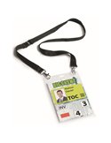 10 PORTANOMI A6 con cordoncino NERO DURABLE 8525-01