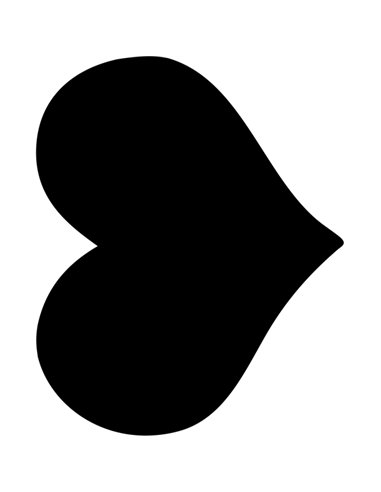 LAVAGNA DA PARETE 'CUORE' SILHOUETTE Securit FB-HEART SECURIT LAVAGNE NERE