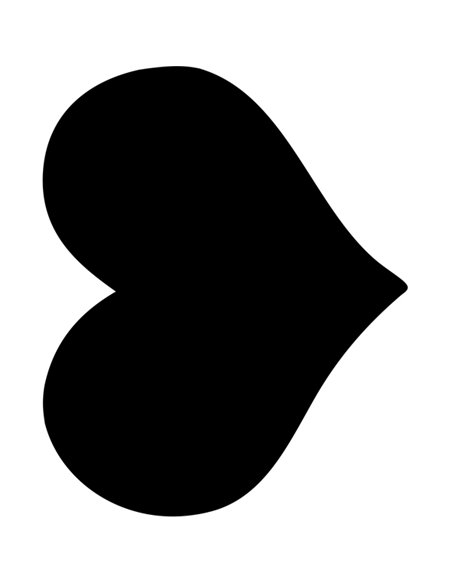 LAVAGNA DA PARETE 'CUORE' SILHOUETTE Securit FB-HEART SECURIT LAVAGNE NERE