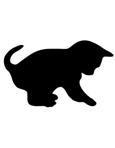 LAVAGNA DA PARETE 'GATTO' SILHOUETTE Securit FB-CAT SECURIT LAVAGNE NERE
