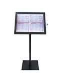 ESPOSITORE A LED 4xA4 PER ESTERNI Securit MCS-4A4-BL-SET