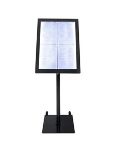 ESPOSITORE A LED 4xA4 PER ESTERNI Securit MCS-4A4-BL-SET 2