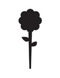SET 5 Silhouette Tags FIORE Securit TAG-FLOWER-5