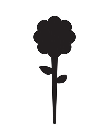SET 5 Silhouette Tags 'FIORE' Securit TAG-FLOWER-5