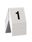 SET da 1 a 10 NUMERI PER I TAVOLI Securit TN-1-10-WT