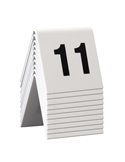 SET da 11 a 20 NUMERI PER I TAVOLI Securit TN-11-20-WT