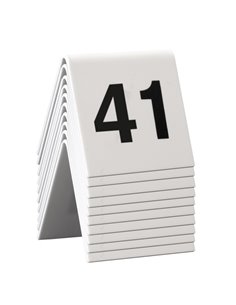 SET da 41 a 50 NUMERI PER I TAVOLI Securit TN-41-50-WT SECURIT PORTA MENU' e ACCESSORI