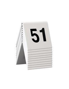 SET da 51 a 60 NUMERI PER I TAVOLI Securit TN-51-60-WT