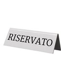 SET 5 'RISERVATO' PER I TAVOLI Securit TN-RES-IT-WT