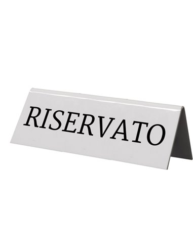 SET 5 'RISERVATO' PER I TAVOLI Securit TN-RES-IT-WT