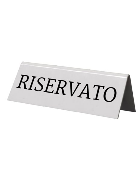 SET 5 'RISERVATO' PER I TAVOLI Securit TN-RES-IT-WT
