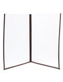 Set 3 Porta Menu' Crystal BR2 DOPPIO (per 4 FOGLI A4) MC3-CYA4-BR2