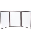 Set 3 Porta Menu' Crystal BR3 TRIPLO (per 6 FOGLI A4) MC3-CYA4-BR3
