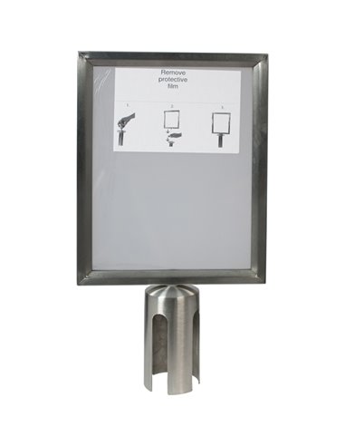 DISPLAY A4 per COLONNINA Securit RS-SIGN-A4-PS SECURIT COLONNINE SEGNAPERCORSO E ACCESSORI