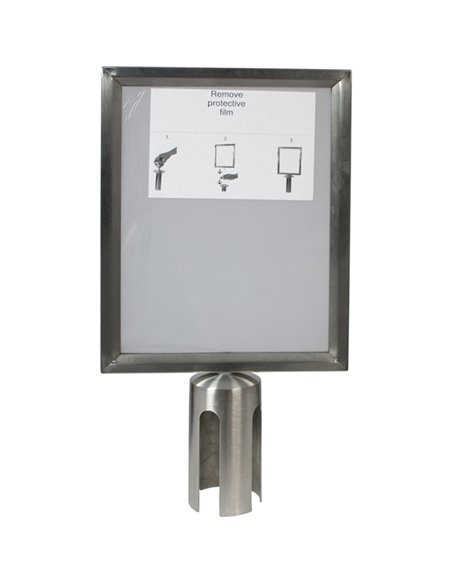 DISPLAY A4 per COLONNINA Securit RS-SIGN-A4-PS SECURIT COLONNINE SEGNAPERCORSO E ACCESSORI