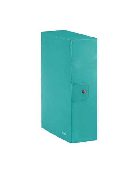 SCATOLA PROGETTO WOW DORSO 10CM ACQUA MARINA METAL 39680051 LEITZ SCATOLE ARCHIVIO CON BOTTONE