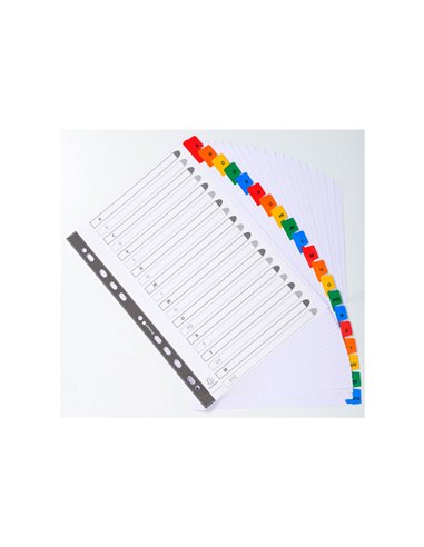 SEPARATORE Alfabetico A-Z/A4 in CARTONCINO 160gr Exacompta 1111E EXACOMPTA DIVISORI-SEPARATORI CON TASTI STAMPATI