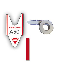 5 ROTOLI da 2000 TICKETS ROSSO per ELIMINA CODE Printex TR/ROLL/RSS PRINTEX ELIMINACODE E ACCESSORI
