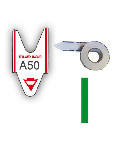 5 ROTOLI da 2000 TICKETS VERDE per ELIMINA CODE Printex TR/ROLL/VER PRINTEX ELIMINACODE E ACCESSORI