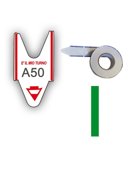 5 ROTOLI da 2000 TICKETS VERDE per ELIMINA CODE Printex TR/ROLL/VER PRINTEX ELIMINACODE E ACCESSORI