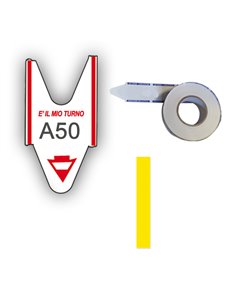 5 ROTOLI da 2000 TICKETS GIALLO per ELIMINA CODE Printex TR/ROLL/GIA PRINTEX ELIMINACODE E ACCESSORI