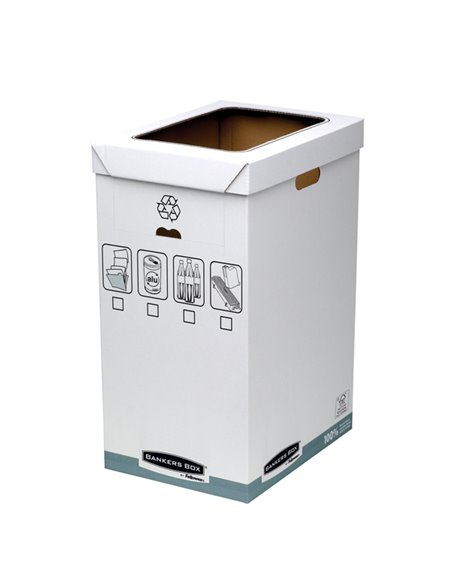 CESTINO per RICICLO 90Lt Bankers Box System 0193201 BANKERS BOX CESTINI GETTACARTE