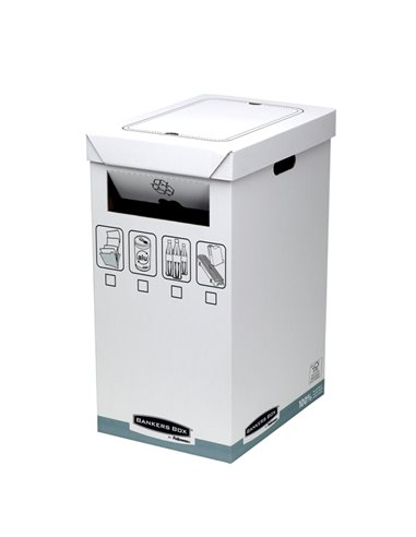 CESTINO per RICICLO 90Lt Bankers Box System 0193201 BANKERS BOX CESTINI GETTACARTE
