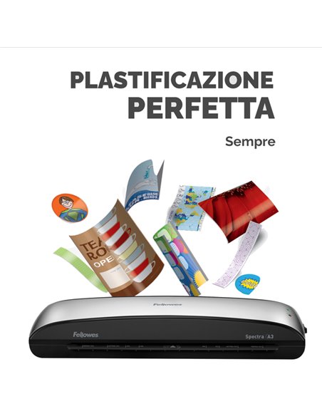 PLASTIFICATRICE A CALDO Spectra A3 FELLOWES 5738301 FELLOWES PLASTIFICATRICI A CALDO