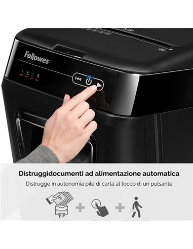 DISTRUGGIDOCUMENTI A FRAMMENTI Automax 150C FELLOWES 4680101 FELLOWES A FRAMMENTI E MICROFRAMMENTI