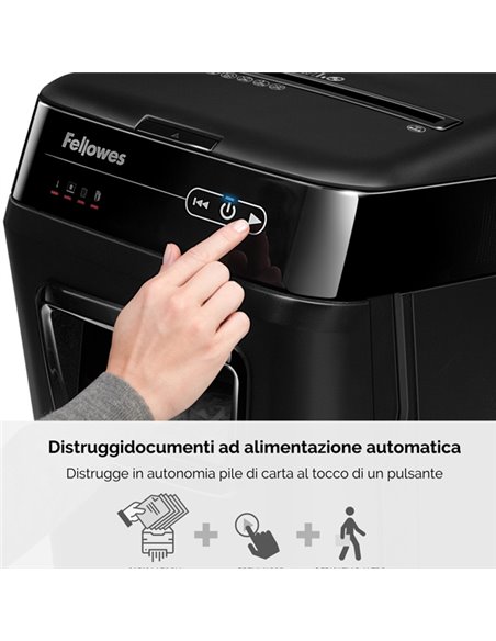 DISTRUGGIDOCUMENTI A FRAMMENTI Automax 150C FELLOWES 4680101 FELLOWES A FRAMMENTI E MICROFRAMMENTI