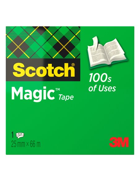 Nastro adesivo Scotch® Magic™ 810-2566 25mmx66mt invisibile permanente 7100027389
