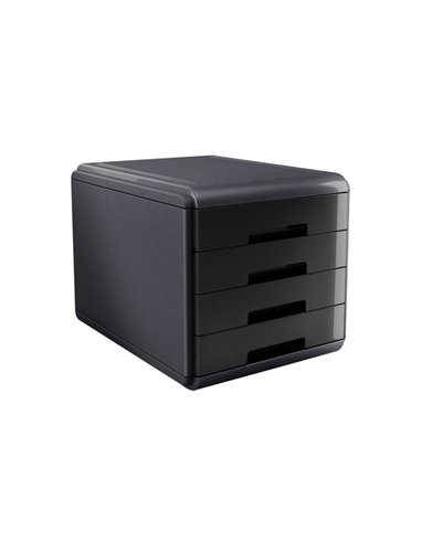Cassettiera 4 cassetti 45mm MyDesk nero ARDA 18P4PN ARDA CASSETTIERE DA SCRIVANIA