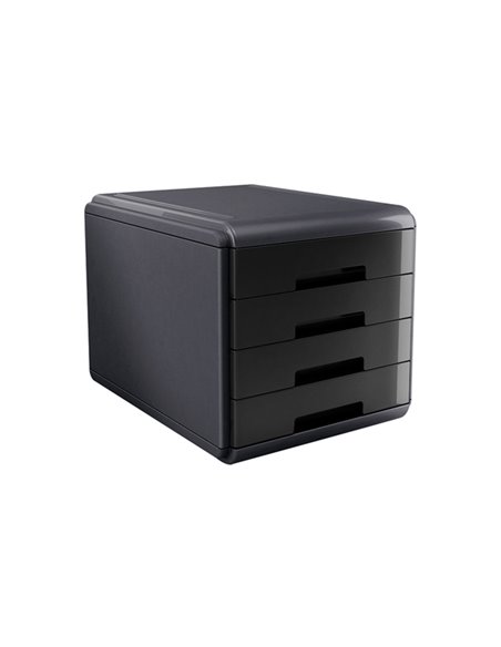 Cassettiera 4 cassetti 45mm MyDesk nero ARDA 18P4PN ARDA CASSETTIERE DA SCRIVANIA