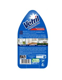 Vetril ammoniaca vetri e multiuso trigger 650ml con ammoniaca M2306 2