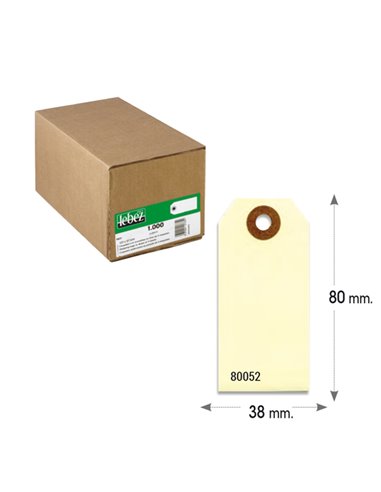 1000 ETICHETTE PER SPEDIZIONI 80X38mm 80052 LEBEZ 80052
