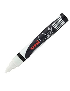 Marcatore a gesso liquido UNI CHALK p.tonda bianco UNI MITSUBISHI M PWE5M BI