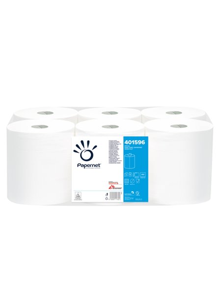 Asciugamani in rotolo MAXI Ø19,3cm - 137mt Centrefeed Papernet 401596 PAPERNET ASCIUGAMANI PIEGATI E IN ROTOLO